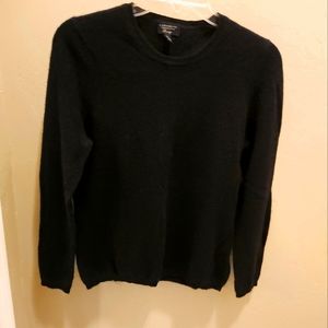 BLACK CASHMERE CHARTER CLUB SWEATER WOMEN'S LARGE